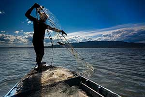 Pesca tradicional o a la Paupa