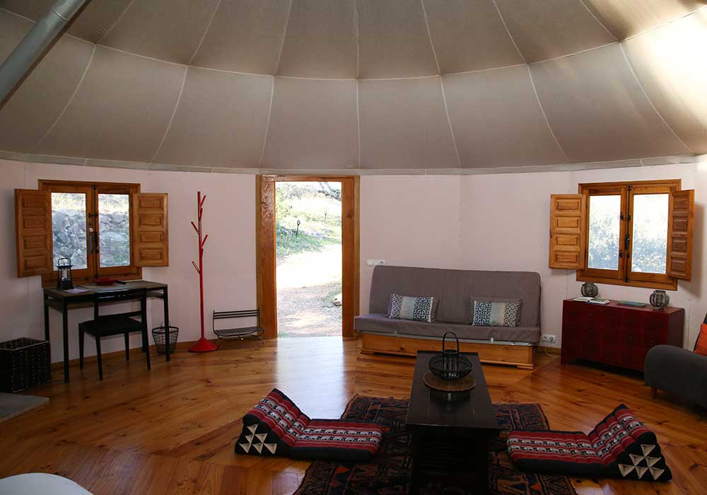 yurta mongola del Ecoturismo rural Villafeliche